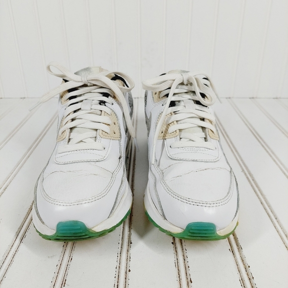 Nike Air Max 90 SE 2 White Platinum Tint Lace Up Sneakers A839 - Picture 5 of 12